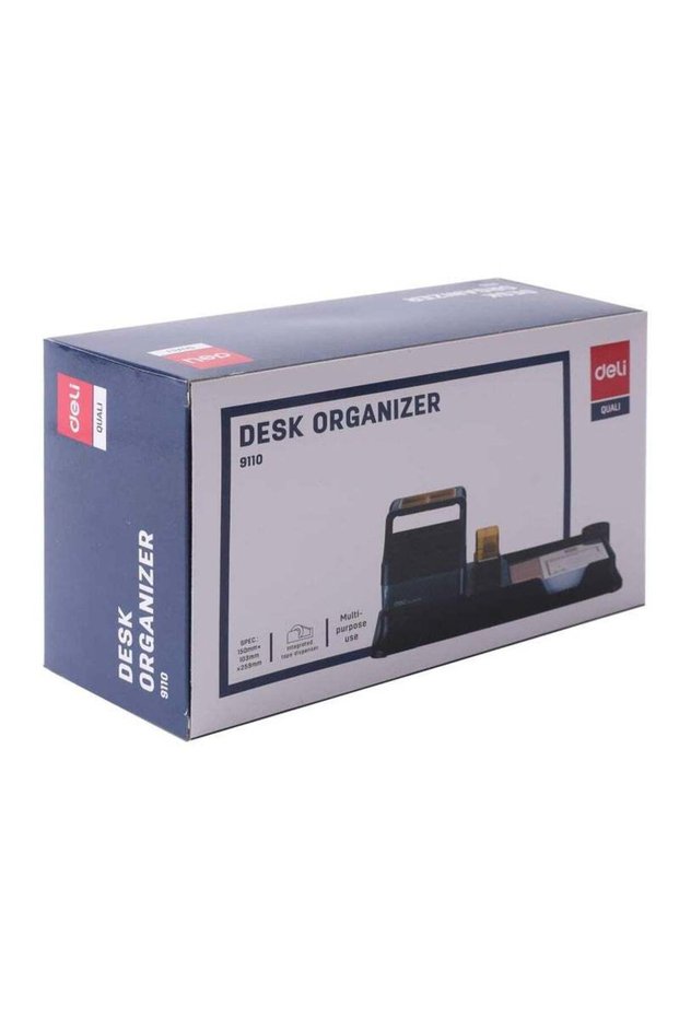 Deli Versatile Desk Organizer With Note Pad Assorted Colours