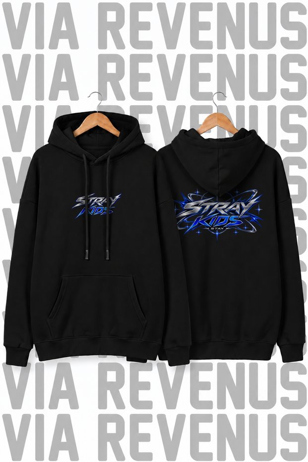 Stray Kids Printed Unisex Wide Fit Hooded Hoodie Sweatshirt