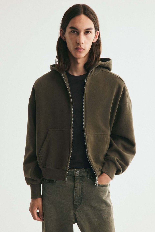 Oversized Fit Zip-through hoodie