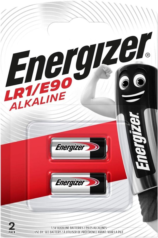 LR1/E90 Alkaline Batteries 1.5V Pack of 2