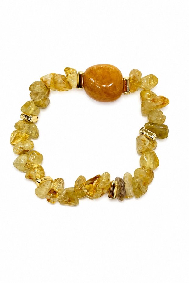 Natural Stone Bracelet (Citrine)