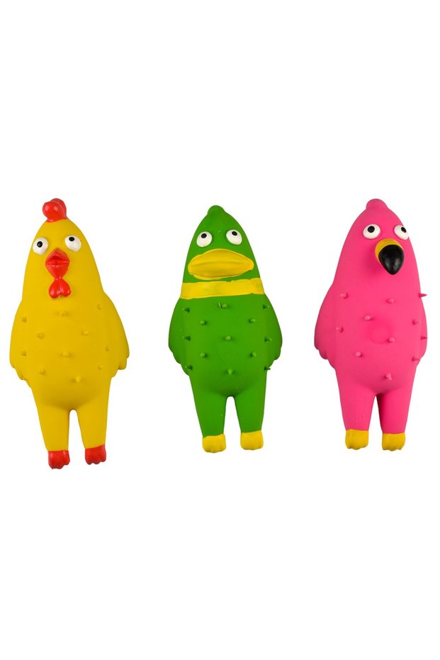 Duvo+ Latex Round Birds 9X11X10Cm - Display Mixed Colors