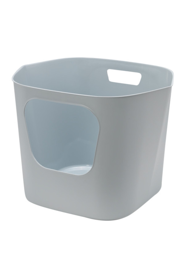 Lotus Cat Litter Box 54.4 X 43.9 X 40.5 Cm-Titanium Grey
