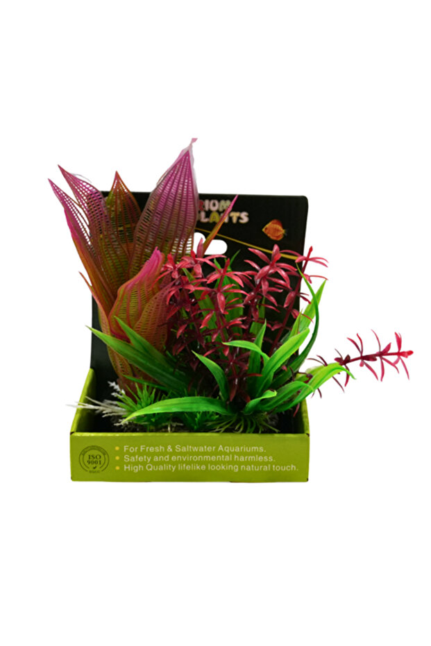 Aquarium Decorations - Artificial Plant Ym-2601 [Height:15Cm]