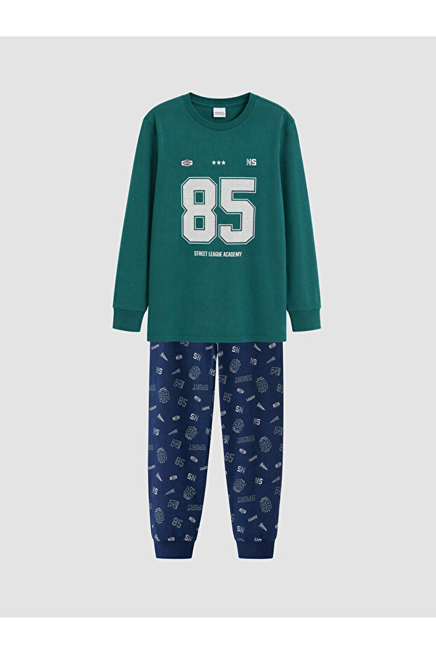 Zero Roba Collar Boys' Pajama Set for Style Enthusiasts from Uzg Store