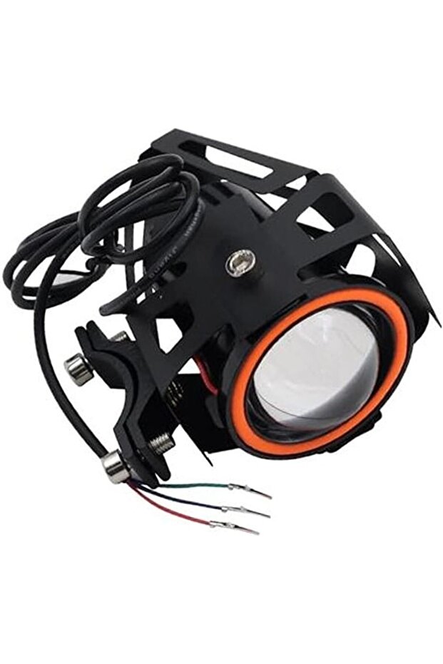 TEGIZO Electric Scooter U7 Front Headlight Horn, for Kugoo Kukirin Citycoco Motorcycle ATV Universal Accessory Electric scooter headlight led(BLACK U7 Headlight horn)