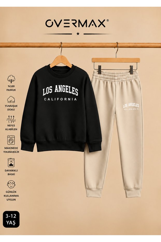 Los Angeles Printed Children's Tracksuit Set – Ages 3-12