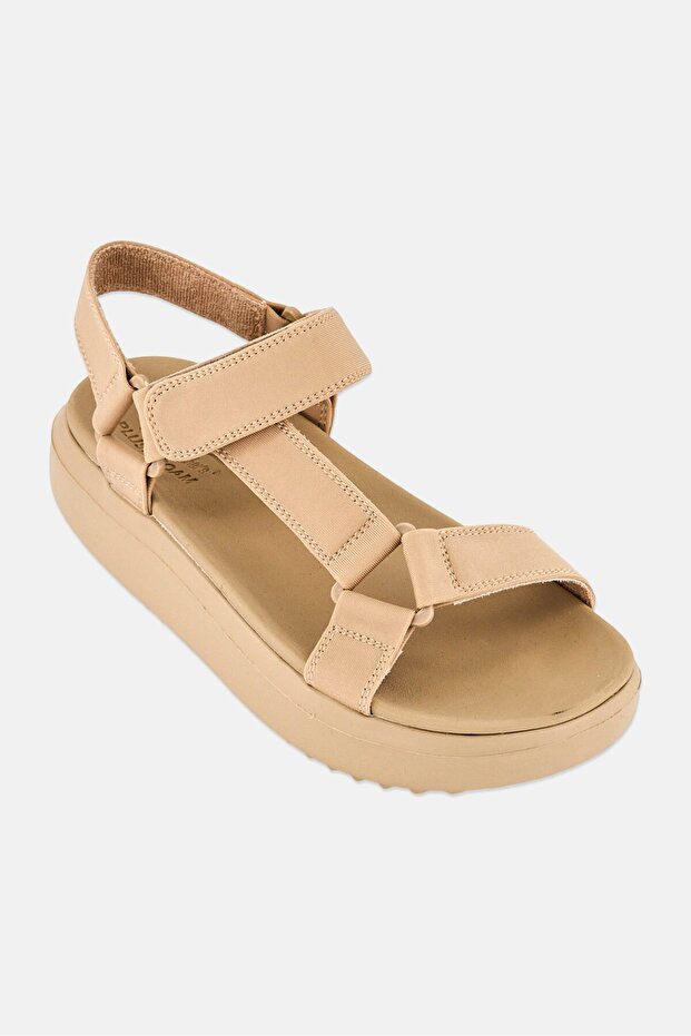 Women Pop Ups 3,0 Velcro Closure Sandal, Tan