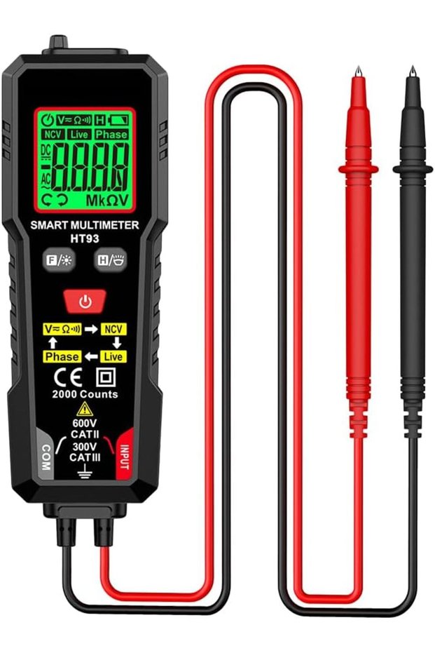 Smart Auto Digital Multimeter True RMS AC DC Voltage Current Resistance Tester with Non