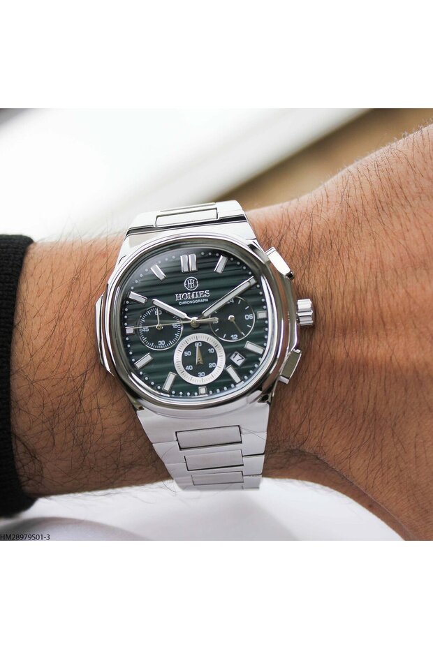 Hm28979S01-3 Men's Wristwatch with Steel Strap