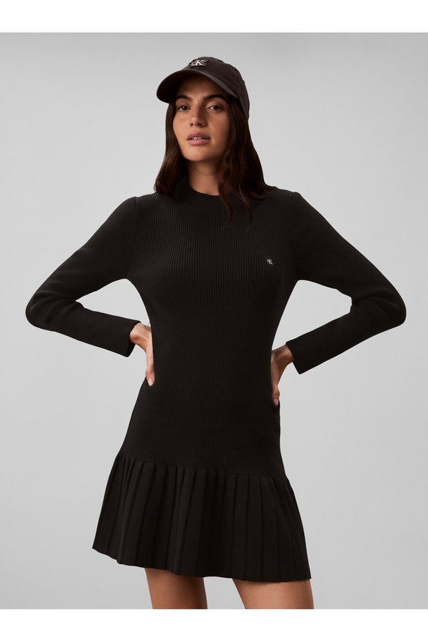 MOCKNECK LS MINIDRESS