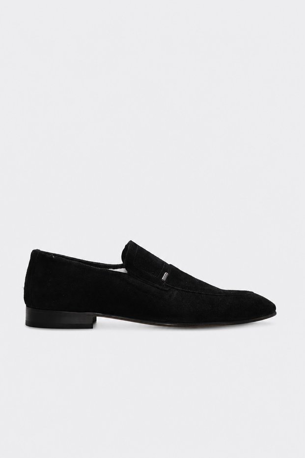 Genuine Leather 910Mba2301 Black Suede Men's Classic Shoes