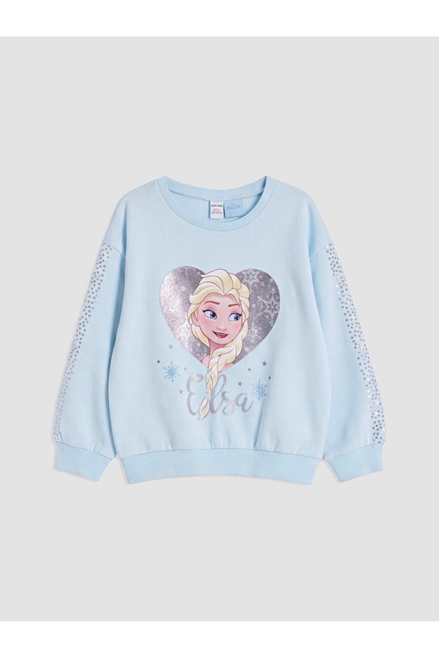 Esvab • Modern & Distinctive Snow Princess Printed Thick Sweatshirt for Girls