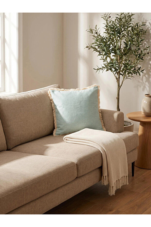 1-Piece Cushion Cover 100% Cotton 45x45cm