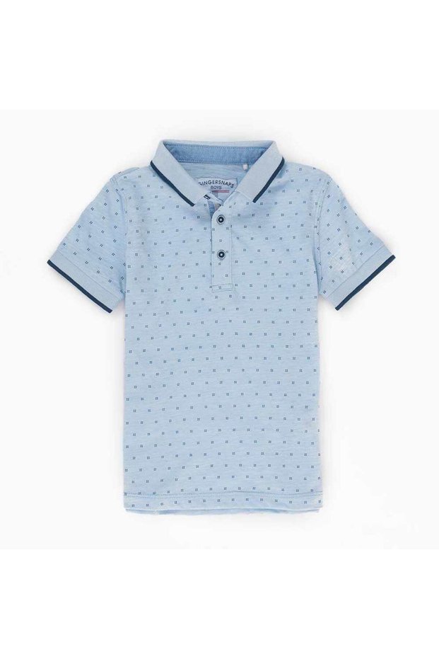 Boys Solid Button-Front T-Shirt