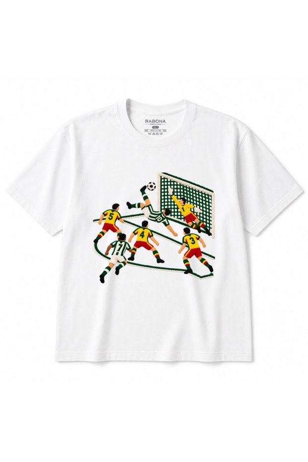Flying Finish Bicycle Kick Football Action Graphic T-Shirt