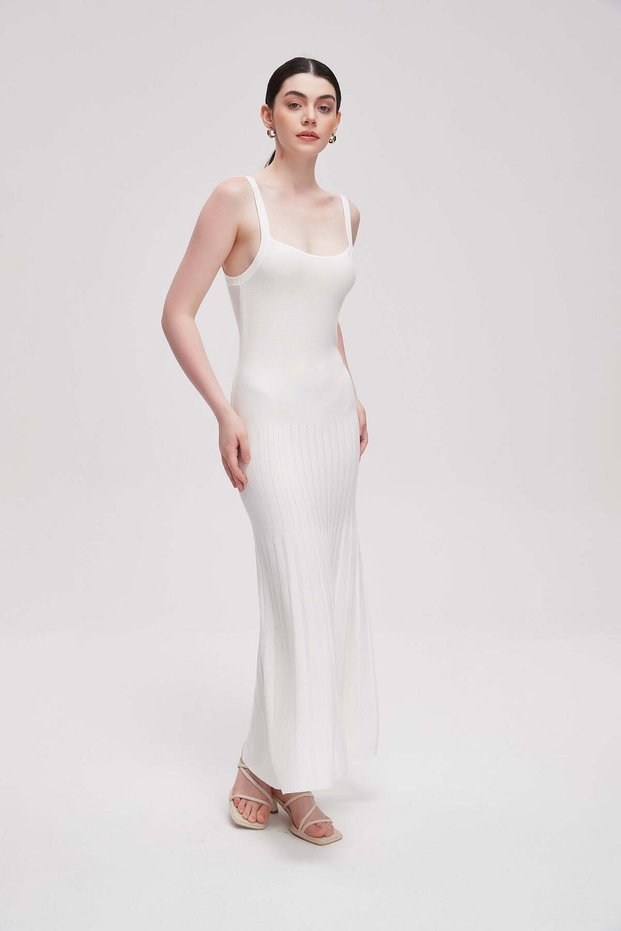 Plain Strapless Maxi Dress