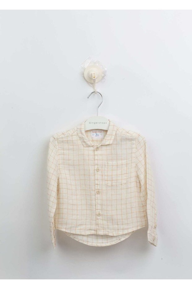 Plaid Button-Front Shirt