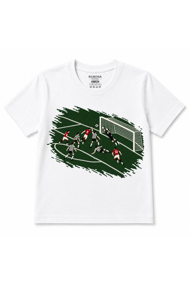 Last-Minute Header Goal Football Graphic Kids T-Shirt