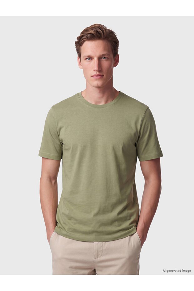 Zero Roba Collar Combed Cotton Men's T-Shirt from Uzg Store for Style Enthusiasts