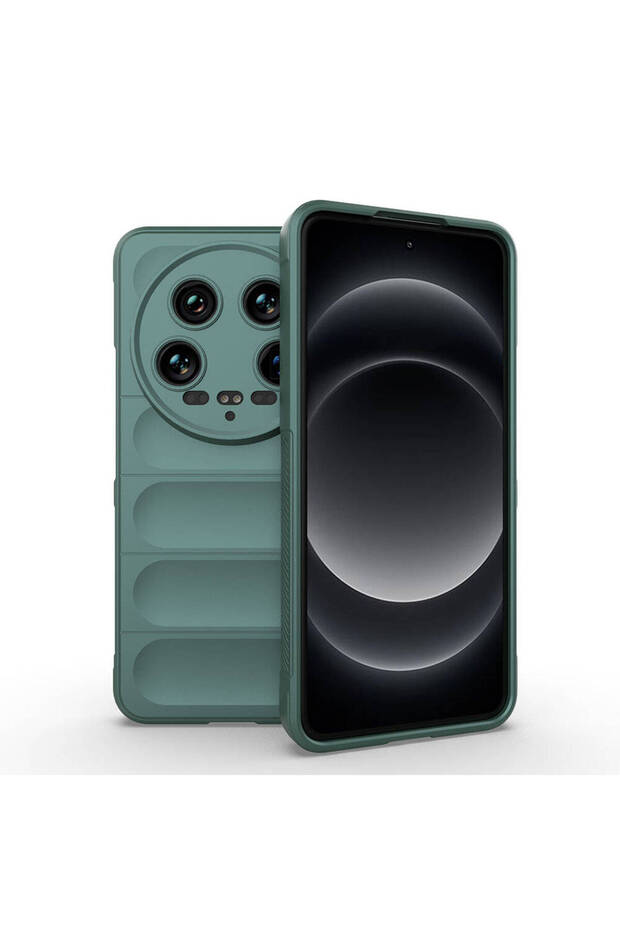 Xiaomi Mi 14 Ultra Case with Camera Protection, Flexible Silicone and Finger Strip