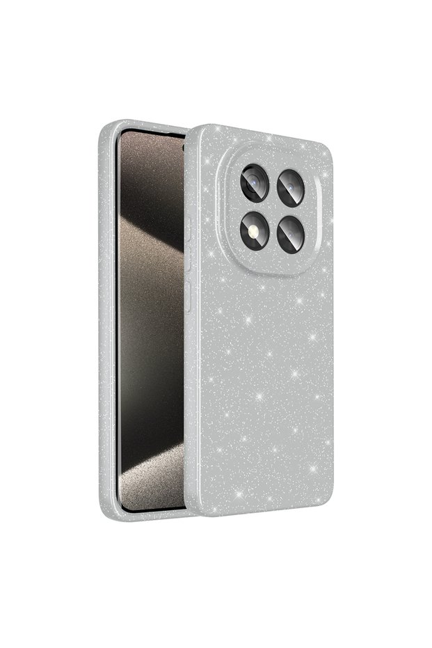 Xiaomi Redmi Note 14 Pro 4g Case with Camera Protection, Silvery Silicone, Superior Protection