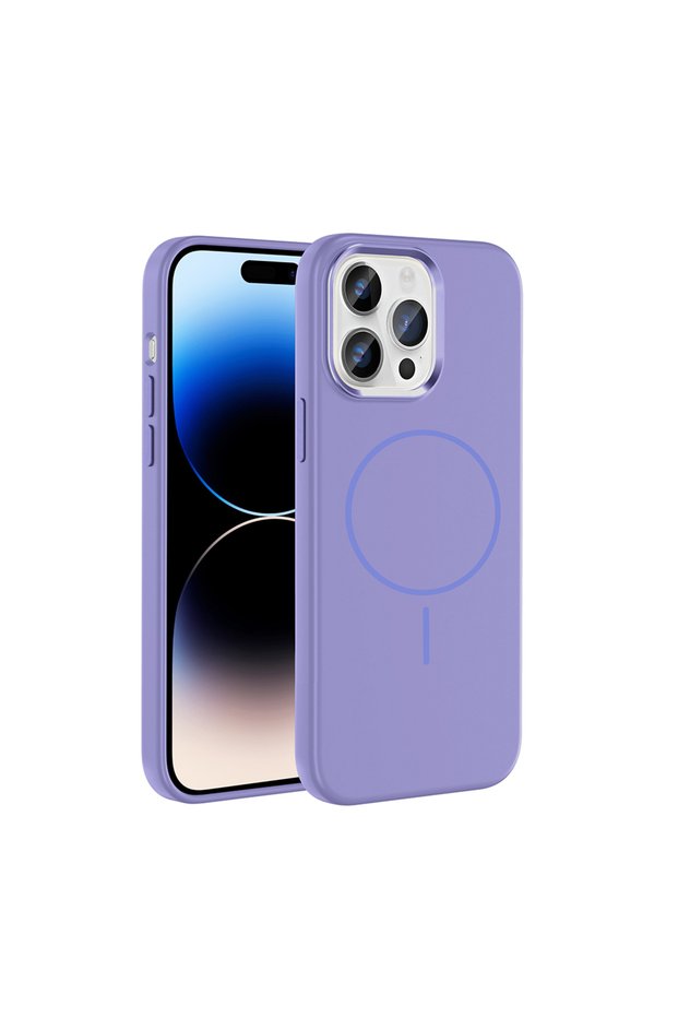 iPhone 14 Pro Max Case Slim Magsafe Ring Camera Raised Silicone