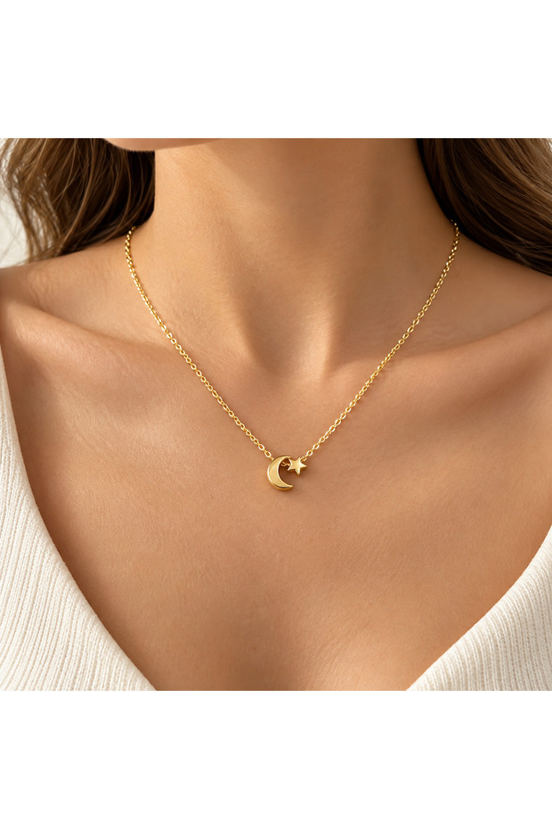 Moon Star Necklace