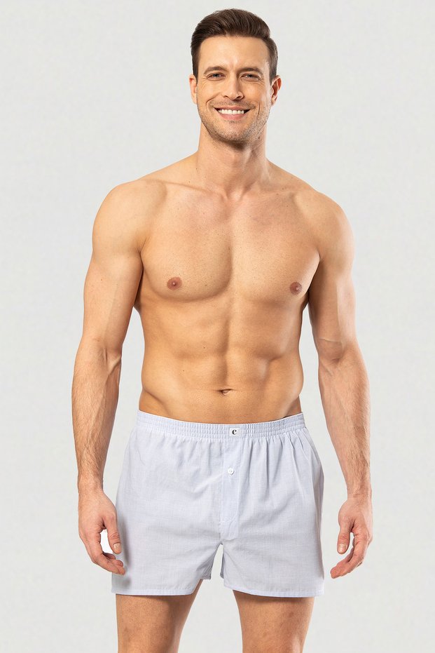 1113 Men's Poplin Woven Boxer