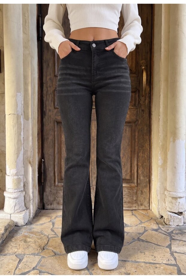 High Waist Flare/Spanish Denim Pants