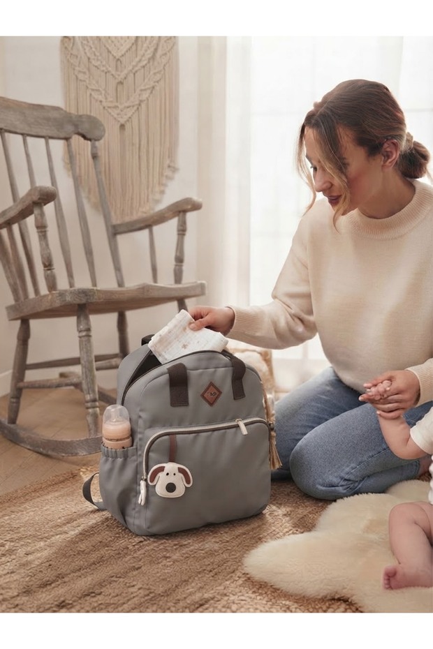 Mother Baby Care Backpack with Thermal Bottle Compartment Baby Kids Bag