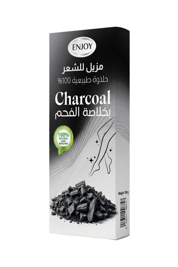 Natural Sugar Wax Hair Remover with Charcoal Extract – 100g, 100% Natural Sugaring Paste for Smooth, Hair-Free Skin