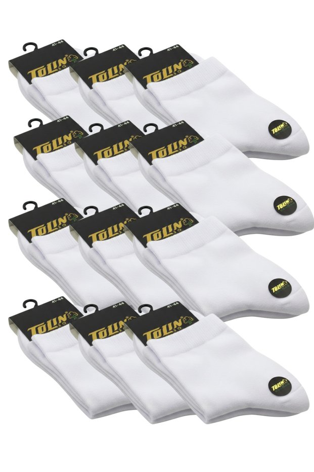 جوارب رجالية مكونة من 12 قطعة من نوع Half Conch Towel Socks 097