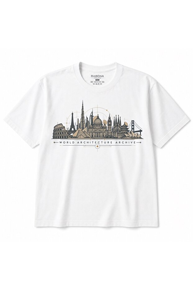 World Architecture Archive Global Landmarks Graphic T-Shirt