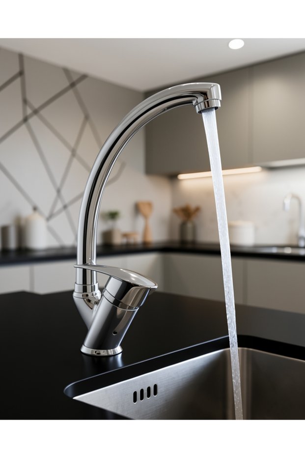 360 Rotating Head Single Arm Hot and Cold Mixer
