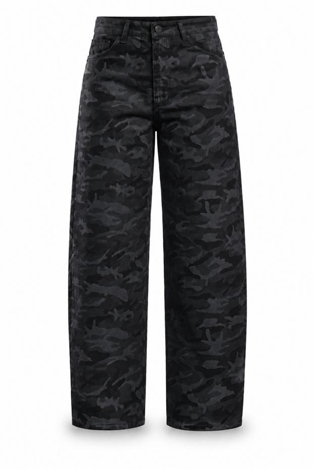 Camouflage Barrel Jean 1061
