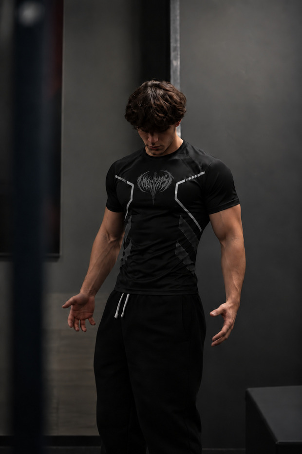 Men's Compression Sport T-Shirt Slim Fit Fitness Gym Training Top