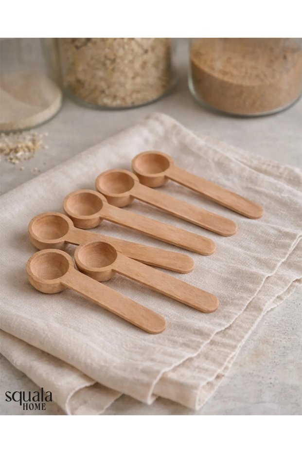 Set of 6 Wooden Spoons