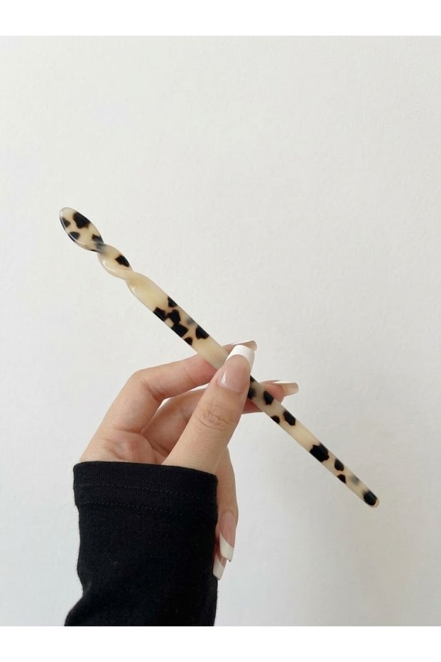 Bone Pen Buckle Chinese Stick Japanese Style Buckle Accessory Pininterest Bun Buckle 17-18cm Leopard /Turtle Shell /Pearlescent