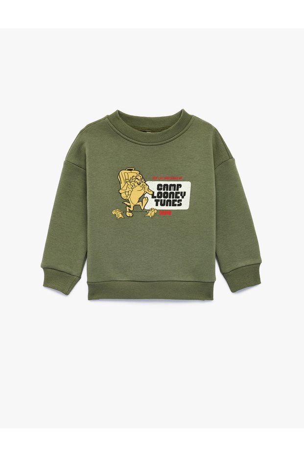 Looney Tunes Printed Cotton Crew Neck Long Sleeve Licensed Sweatshirt