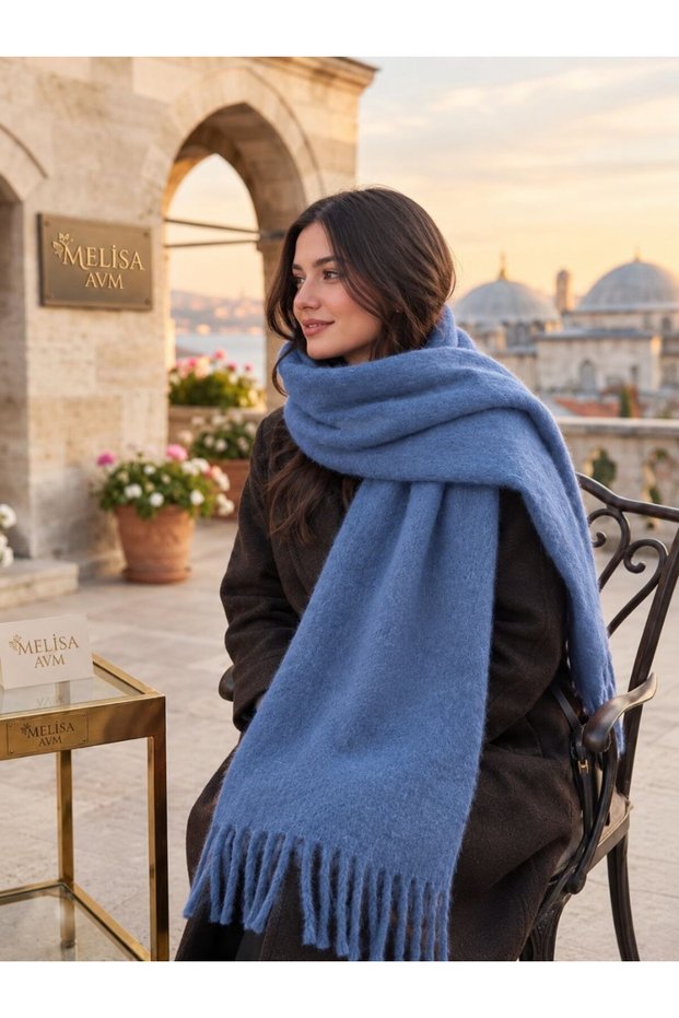 Puffy Soft Textured Women's Scarf Shawl Shoulder Wrap