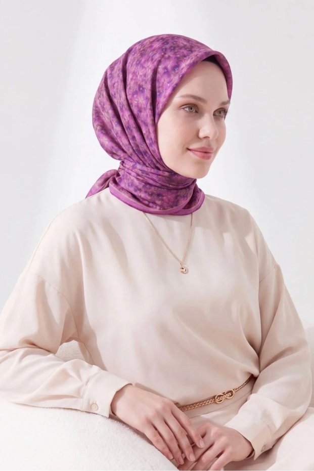 Mini Floral Pattern Soft Cotton Scarf