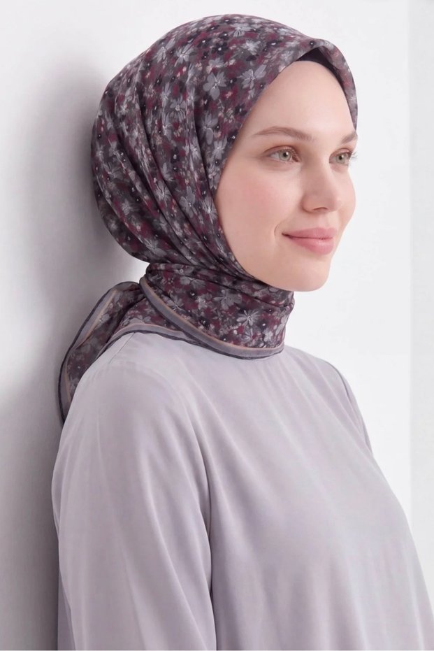Mini Floral Pattern Soft Cotton Scarf