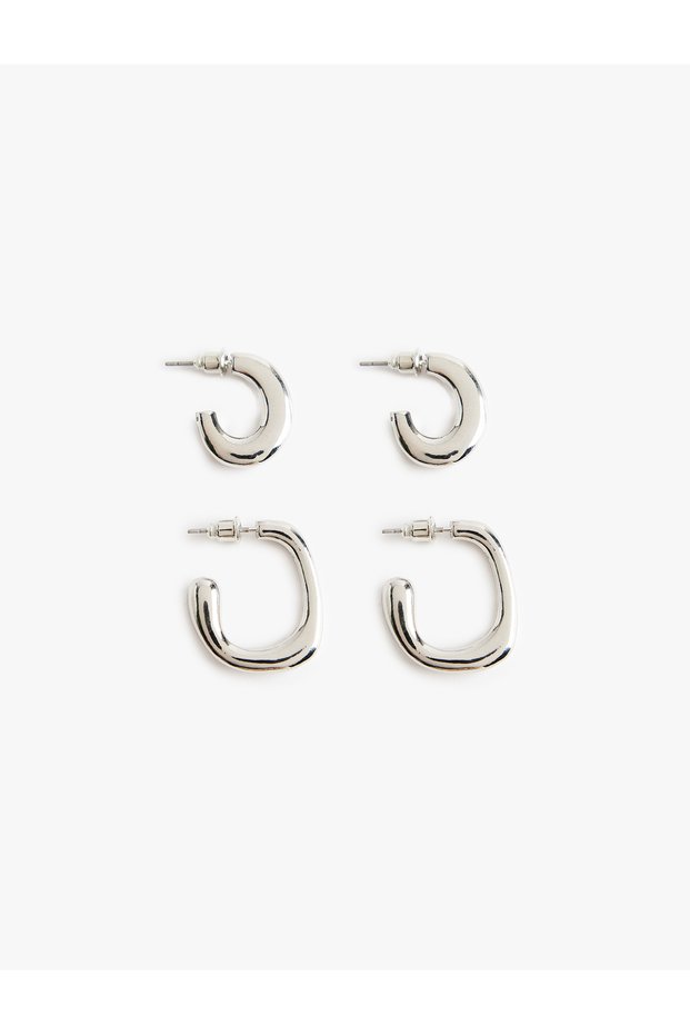 2-Piece Hoop Earring Set