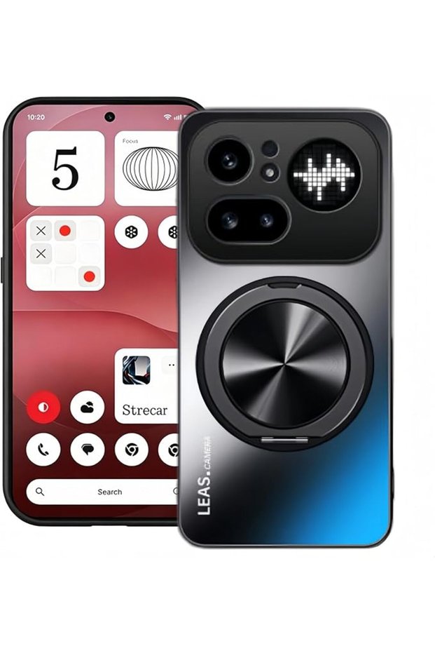غطاء حماية لهاتف Nothing Phone 4A Pro بتصميم 360 درجة ° حامل دوار مغناطيسي