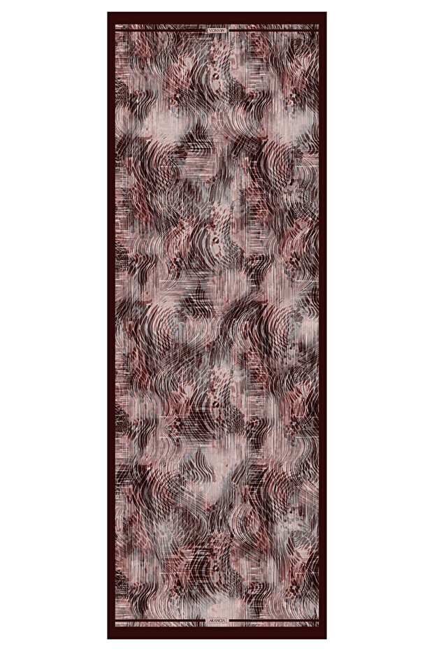 Burgundy 75X200 Viscose Shawl