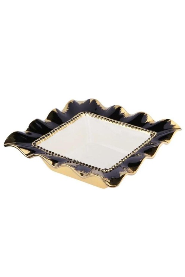 Avangarde Square Bowl Black Gold 29 cm Mst477