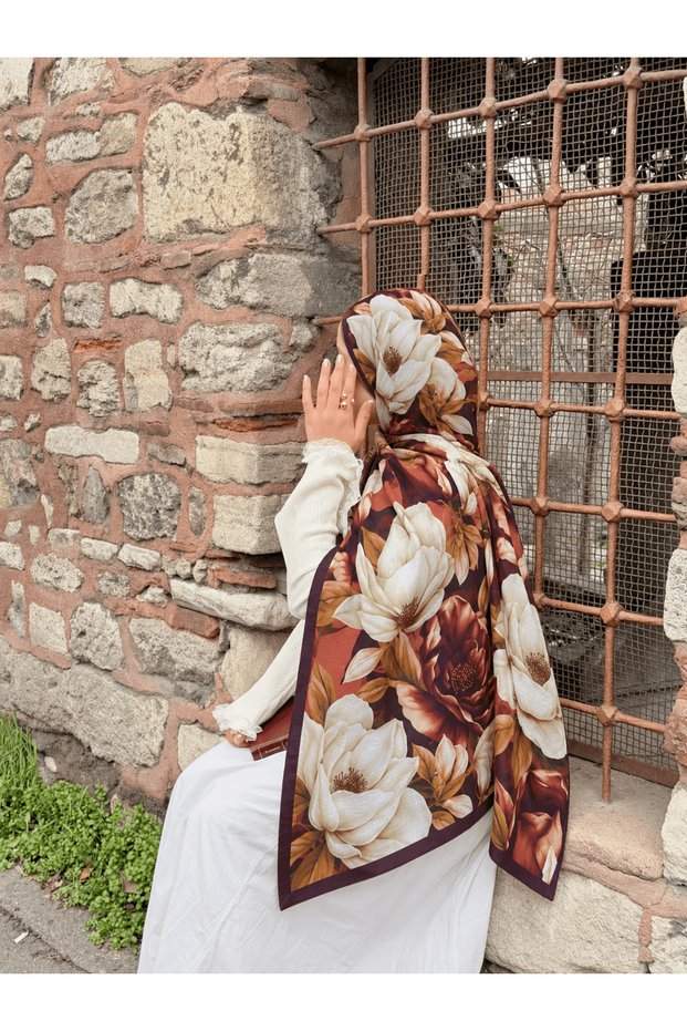 Modal Silk Magnolia Dream Shawl - Tile & Stone