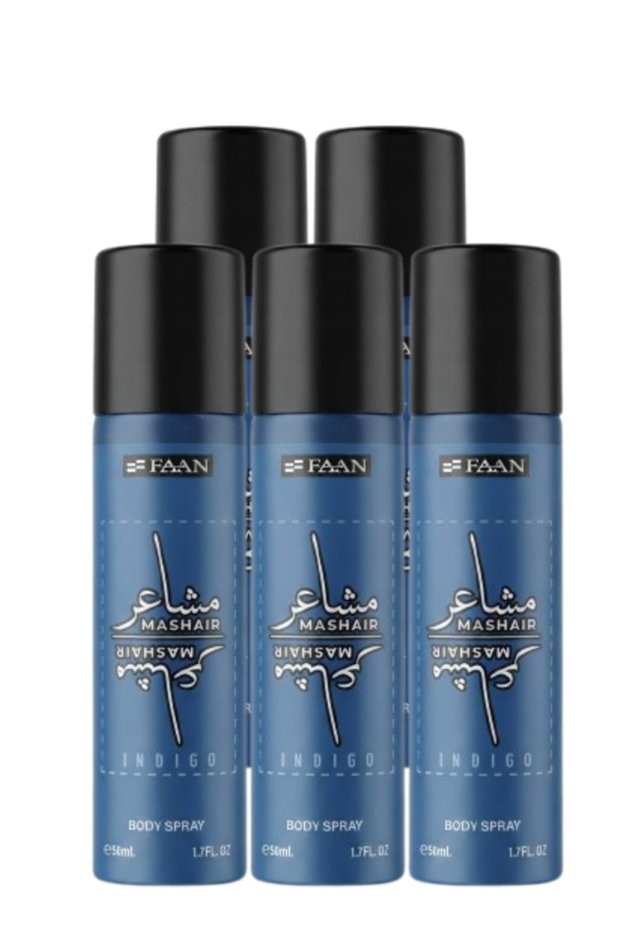 5 قطع Mashair Indigo بخاخ للجسم 50مل