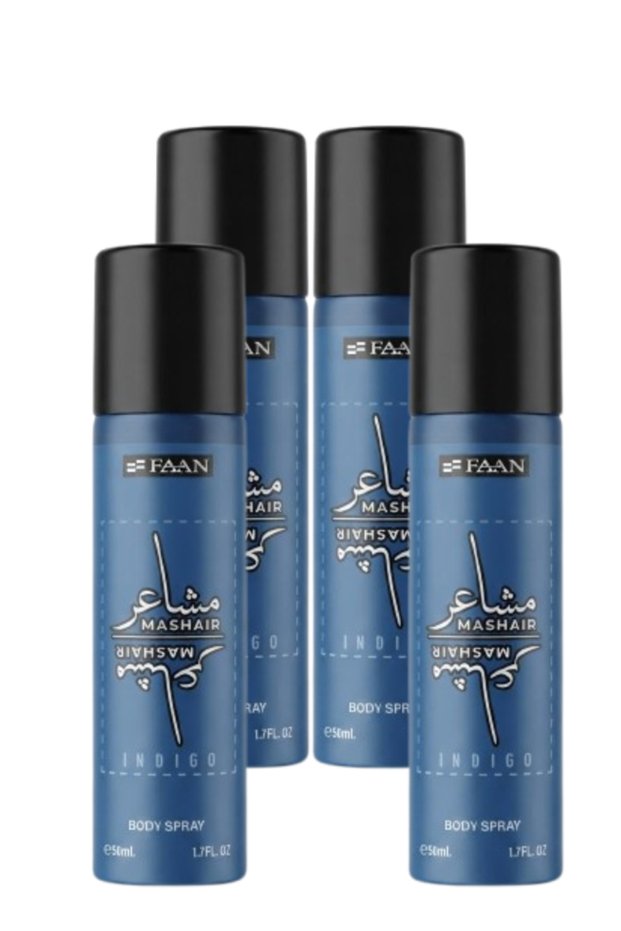 4 قطع Mashair Indigo بخاخ للجسم 50مل